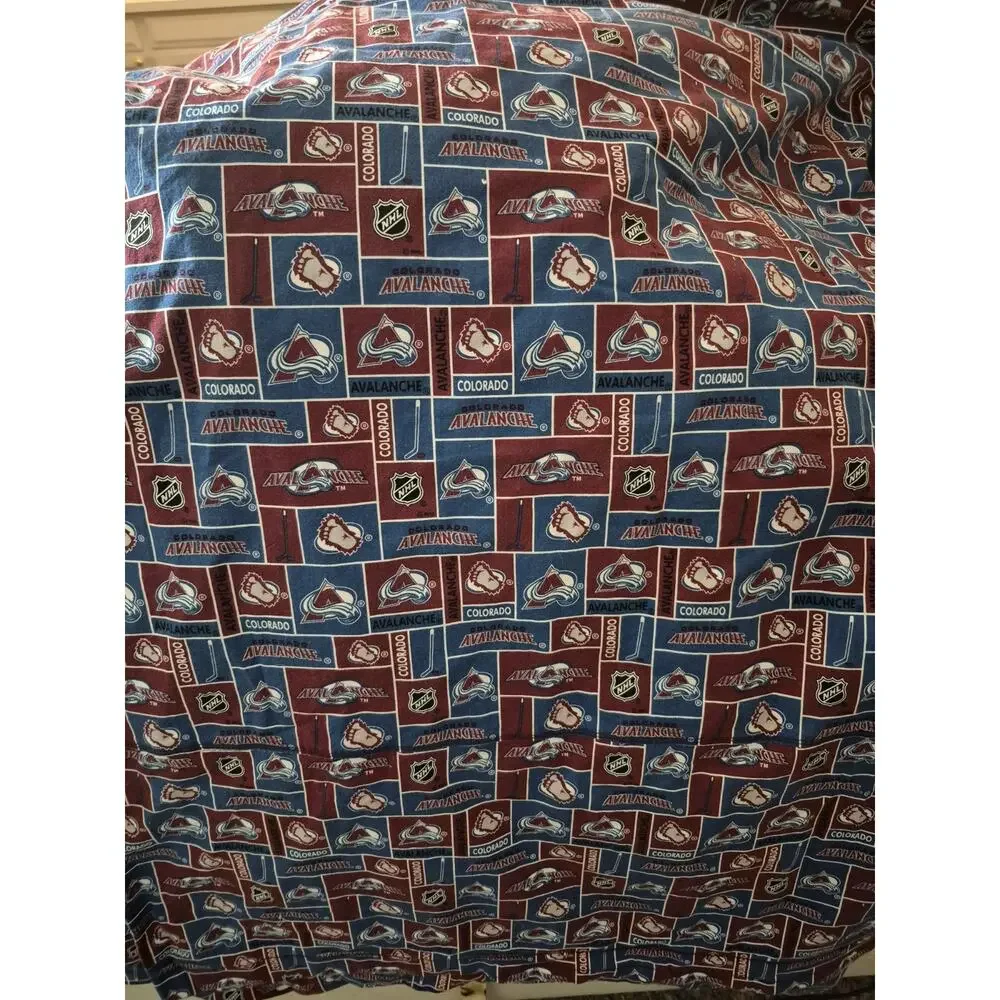 💥 NHL Colorado Avalanche Hocky Custom Twin Duvet Cover 58 X 81 New